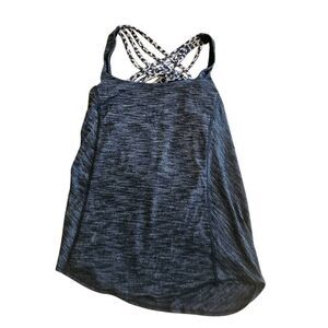 Lululemon womens Sz 2 to be wild tank with animal print under sport bra
